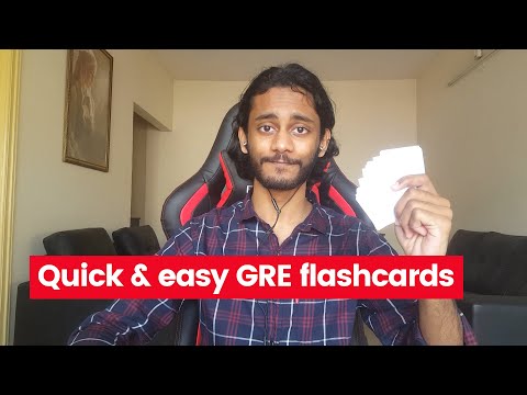 How to make GRE flashcards - by a 340 scorer