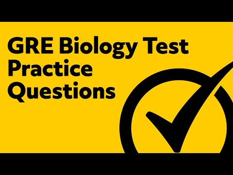 GRE Biology Test Practice Questions