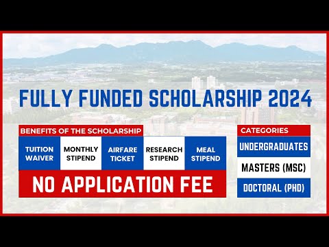 APPLY NOW | NO APPLICATION FEE | Fully Funded Scholarship 2024