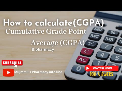 How to calculate average CGPA of all semester from SGPA || #cgpa #bpharmacy