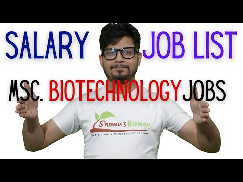 Msc Biotechnology Jobs | Msc biotechnology salary in India