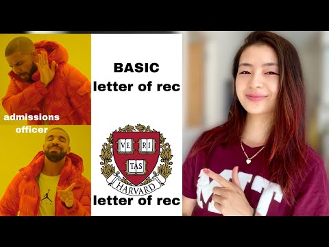 You're asking for letters of rec WRONG