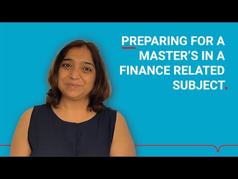 Preparing for a Master’s in a finance related subject