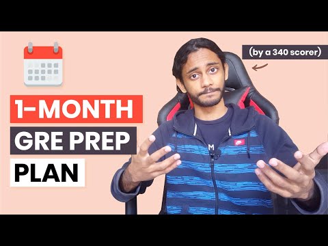 One month GRE prep plan by a 340 scorer | No coaching week by week GRE study plan