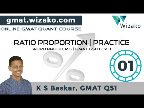 GMAT Ratio Proportion | Word Problems | GMAT Sample Questions | GMAT 650 level Question