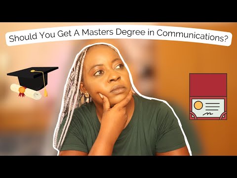 Should You Get a Masters Degree in Communications? Watch THIS First! 🧑🏾‍🎓