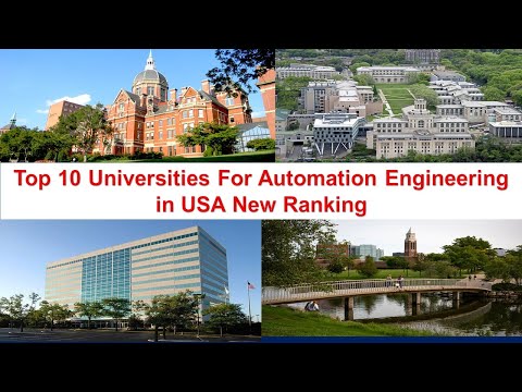 Best UNIVERSITIES FOR AUTOMATION ENGINEERING IN USA New Ranking