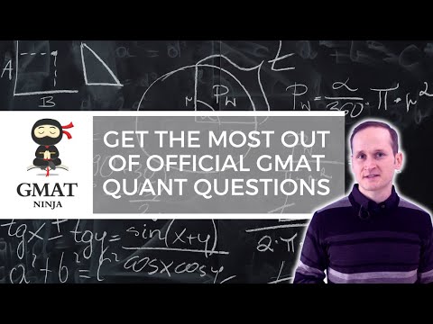 How to get the most out of official GMAT quantitative questions