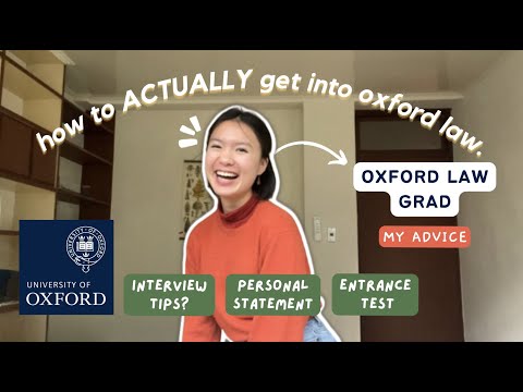 how i ACTUALLY got into Oxford Law (no bullsh*t advice)