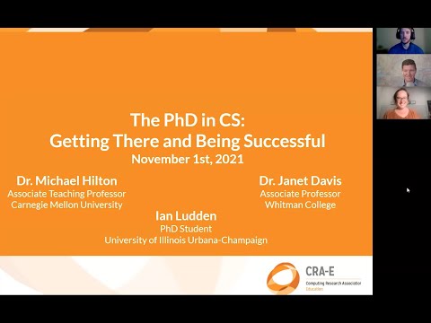 The Ph.D. in CS: Getting There and Being Successful