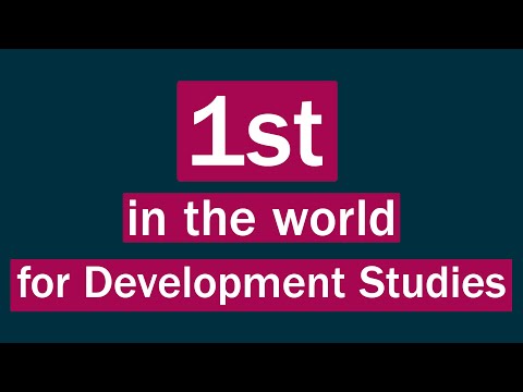 1st in the World for Development Studies