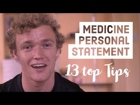 How to write a Medicine Personal Statement - 13 tips