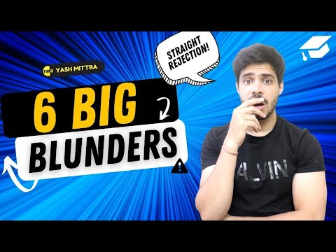 6 BIG Mistakes to Avoid on your SOP || Straight Rejections