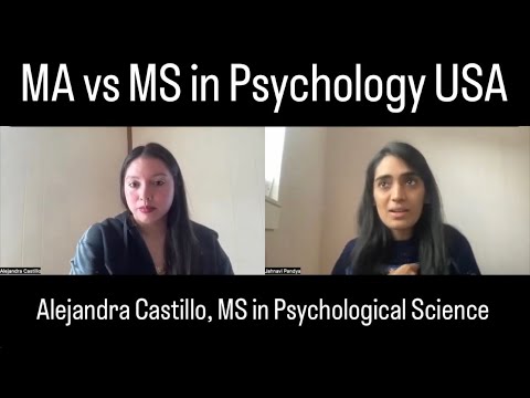 Masters in Psychology in USA featuring Alejandra Castillo, MS in Psychological Science