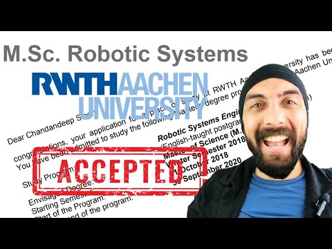 The Statement of Purpose (S.O.P.) that got me into M.Sc. Robotic Systems at RWTH Aachen University