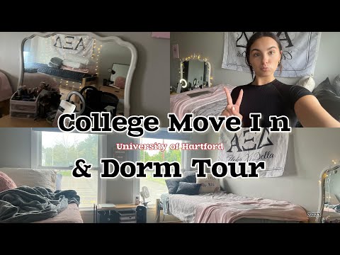 College (University of Hartford)  Move in Day / Dorm Tour !!!