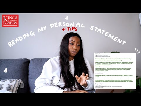 reading my kcl personal statement!🤍full breakdown, tips + Q&A | digital marketing MSc