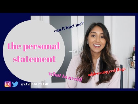 The Personal Statement | Pearls & Pitfalls