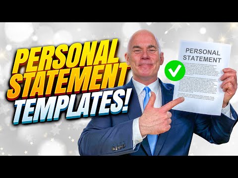 HOW TO WRITE A PERSONAL STATEMENT! (Job Application, College, & University Personal Statements!)