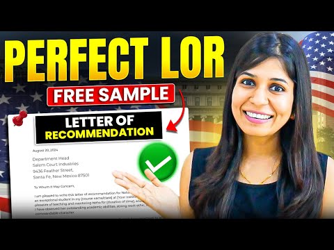 How to write the PERFECT Letter of Recommendation (with FREE SAMPLE) 🤯🔥 for Studying Abroad