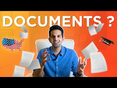 Documents required for University Applications! | MS in USA 🇺🇸