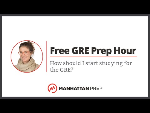 Free GRE Prep Hour: How should I start studying for the GRE? | GRE Q&A