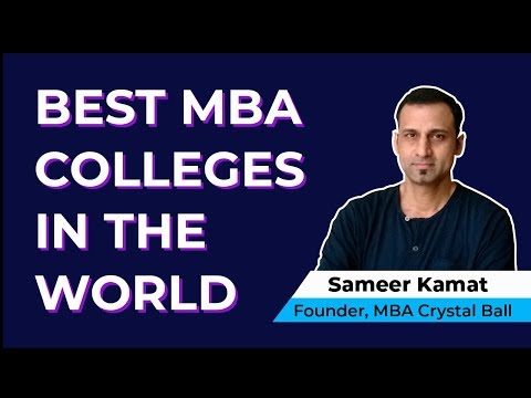 Best MBA Colleges in the World - USA, Canada, UK, Australia, India