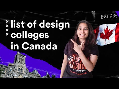 List of DESIGN COLLEGES in Canada (Find a COURSE from one of these 11 COLLEGES)