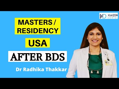 AFTER BDS - USA MASTERS/RESIDENCY Interview with Dr Radhika Thakkar