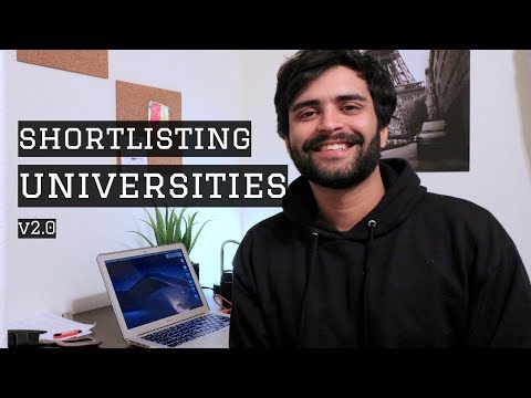 HOW I SHORTLIST UNIVERSITIES FOR STUDY ABROAD!