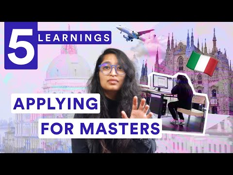 5 Learnings while applying for MASTERS IN DESIGN ABROAD