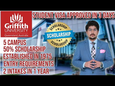 Griffith University - Visa Approved in 3 Days - Scholarship - Entry Requirements #studyinaustralia