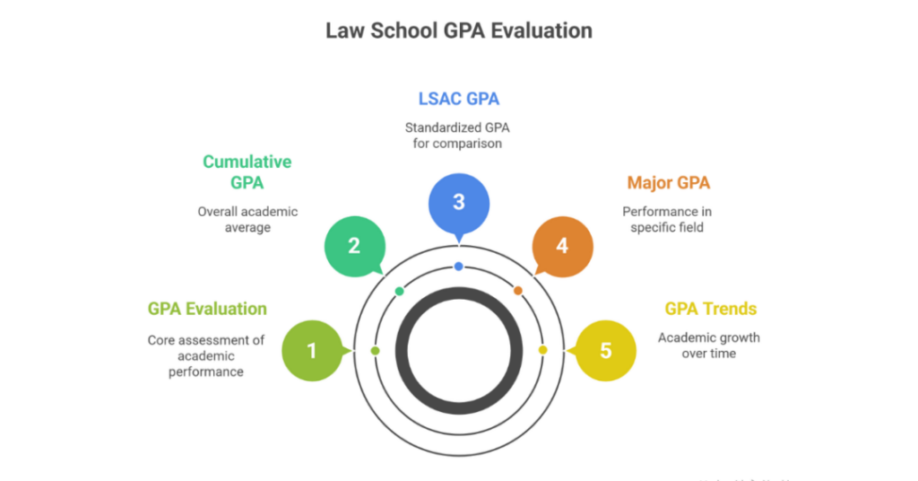 average undergrad gpa for law school
