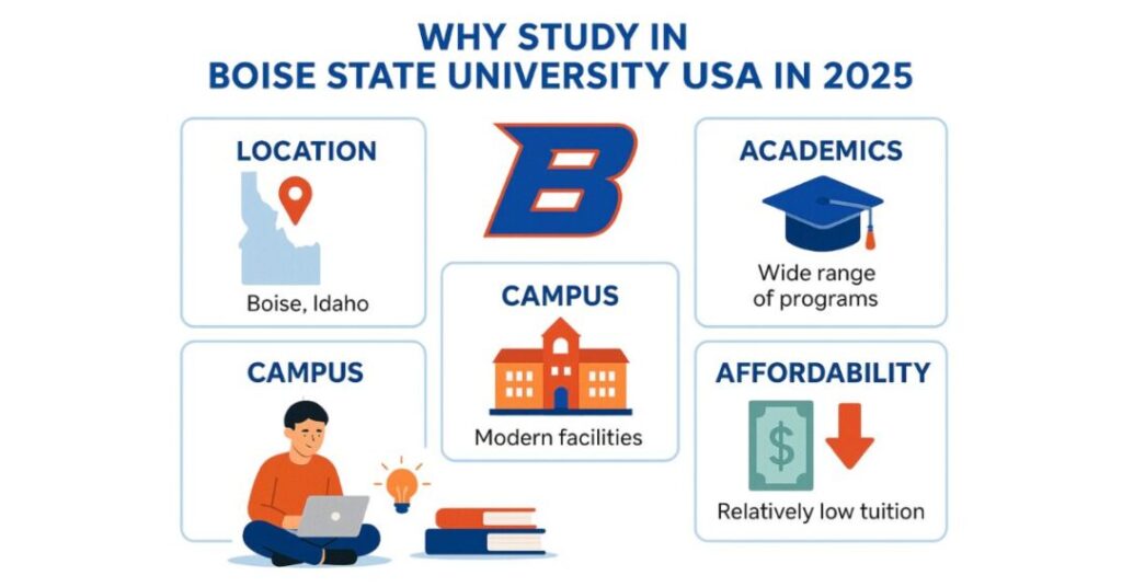 An Overview of the Boise State University USA for Indian Students: Course Fee, the Buster Bronco and More 1 boise state university usa 1