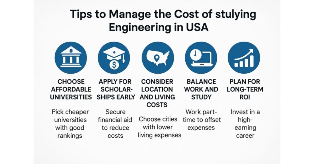 cost of studying engineering in usa