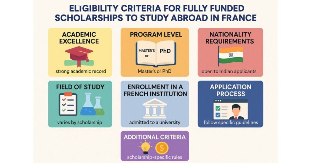 fully funded scholarships for indian students in france