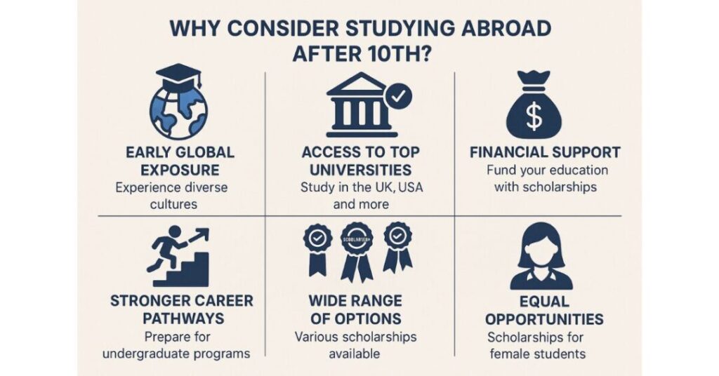 scholarships for indian students to study abroad after 10th